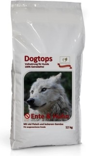 Dogtops Ente & Huhn (getreidefrei) 15 kg –...