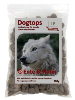 Dogtops Ente & Huhn (getreidefrei) Probe 300g...