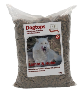 Dogtops Lamm & Huhn (getreidefrei) 4 kg –...