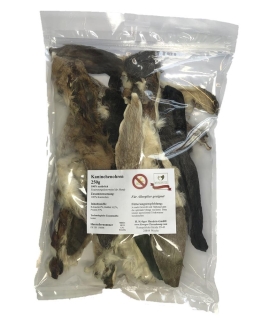 Kaninchenohren mit Fell 250 g – mit Kaninchen